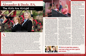 View the digital edition of Attorney at Law Magazine to read Alexander & Doyle, P.A.'s featured article